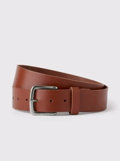 Tan Leather Jeans Belt