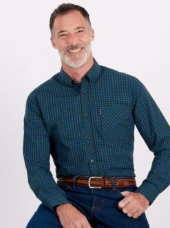 Xmas Festival Shop 30 Xmas Festival Shop -Xmas Festival Shop Ben Sherman Button Down Mini Check Shirt Emerald Green MS345 78019.1659431092