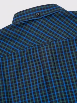 Emerald Green Ben Sherman Long Sleeve Check Shirt -Xmas Festival Shop Blue Green Ben Sherman Long Sleeve Check Shirt Back min 77515.1659431091