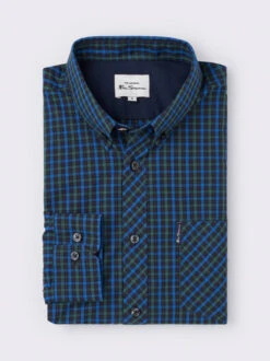 Emerald Green Ben Sherman Long Sleeve Check Shirt