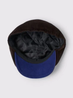 Brown Cord Bakerboy Cap -Xmas Festival Shop Brown Cord Bakerboy Cap LINING 1280px 57053.1659430946