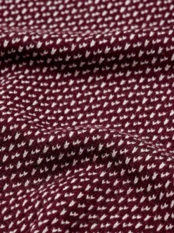 Burgundy Norwegian Style Jumper 100% Pure Wool -Xmas Festival Shop Burgundy Norwegian Jumper 100 Pure Wool CLOSEUP 1280px min 51352.1662717091