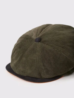 Green Cord Bakerboy Cap -Xmas Festival Shop Green Cord Bakerboy Cap PEAK 1280px 84645.1659431019