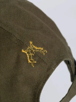 Green Cotton Baseball Cap -Xmas Festival Shop MH91 Green Olive Cotton Baseball Cap Back 09262.1640272190