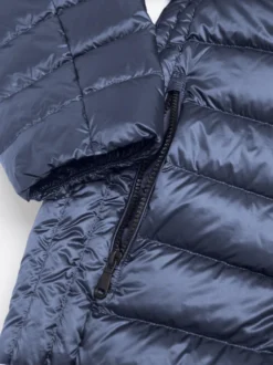 Navy Geox Down Jacket -Xmas Festival Shop MJ85 Geox Feather Down Jacket Navy Zip Pocket 77940.1629196649