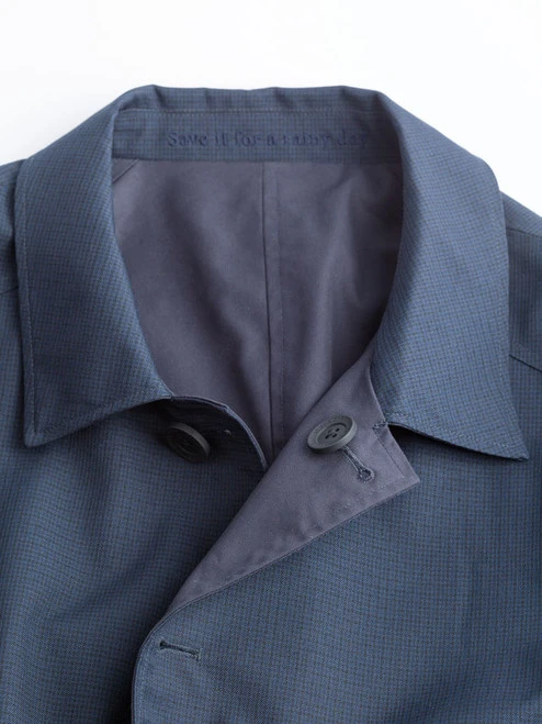 Check/Navy Weatherwear Reversible Raincoat 3 Check/Navy Weatherwear Reversible Raincoat - Image 3