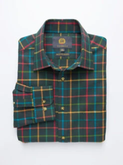 Green Viyella Wool & Cotton Shirt