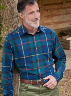 Xmas Festival Shop 22 Xmas Festival Shop -Xmas Festival Shop MS158 Viyella Shirt Navy 48672.1629810586