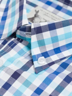 Xmas Festival Shop 26 Xmas Festival Shop -Xmas Festival Shop MS44BD Button Down Collar Ensign Check Shirt Blue 55689.1639399603