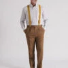 Tan Deluxe Wool & Silk Trousers