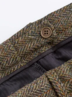 Bracken Brown Harris Tweed Trousers -Xmas Festival Shop MT39 Harris Tweed Trousers Adjustable Waitband Bracken Brown 99437 80905.1663317384