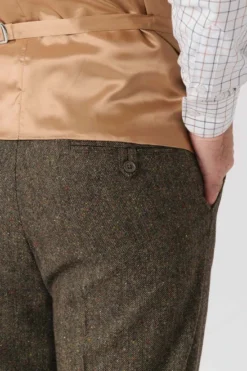 Bronze Fine Donegal Tweed Trousers 10 Bronze Fine Donegal Tweed Trousers -Xmas Festival Shop MT48 NEW BRONZE DONEGAL POCKET DETAILjpg 13534.1698325876