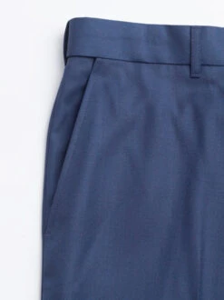 Luxury Navy Wool Crepe Trousers -Xmas Festival Shop MT55 Wool Crepe Trousers Pocket Navy 96276 44616.1639399724