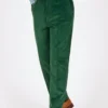 Emerald Flat Front Corduroy Trousers