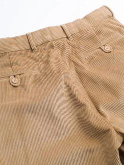 Sand Flat Front Corduroy Trousers -Xmas Festival Shop MT57 Sand Corduroy Trousers Cords Back Pockets 17968.1638535128