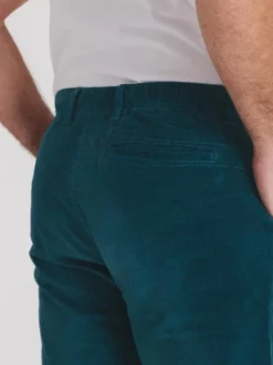 Blue Corduroy Drawstring Waist Trousers -Xmas Festival Shop MT60 NEW BLUE DRAWSTRING BACK 24494.1698325931