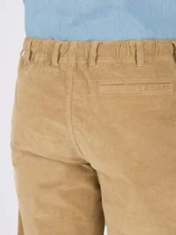 Sand Corduroy Drawstring Waist Trousers -Xmas Festival Shop MT60 Sand Model Detail Back 99869.1664466771