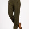 Green Donegal Tweed Trousers