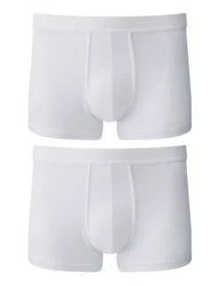 White Vedoneire Cotton Stretch Boxer Brief (2 Pairs) -Xmas Festival Shop MU01 Vedoneire White Cotton Jersey Boxer Brief 13276.1623835240