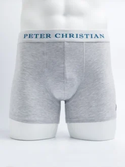 3 Pack Cotton Stretch Trunks -Xmas Festival Shop MU20 Peter Christian Boxer Shorts Grey 80884.1638535866