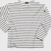 Ecru & Navy Armor-lux Long Sleeve Breton T-Shirt