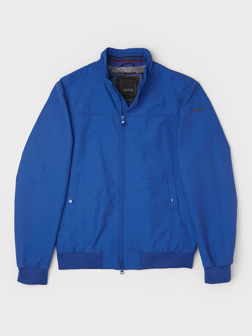 Blue Geox Light Bomber Jacket 2 Blue Geox Light Bomber Jacket - Image 2