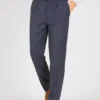 Blue Fine Donegal Tweed Trousers