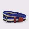 Blue Stripe Woven Elastic Belt