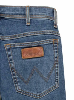 Wrangler Texas Authentic Stonewash Straight Denim Jeans -Xmas Festival Shop Mens Blue Wrangler Texas Authentic Straight Denim Jeans MT62 Detail 26975.1680011567