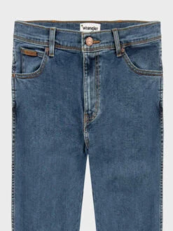 Wrangler Texas Authentic Stonewash Straight Denim Jeans -Xmas Festival Shop Mens Blue Wrangler Texas Authentic Straight Denim Jeans MT62 Front 30588.1680011566