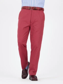 Brick Flat Front Chinos