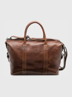 Brown Loake Balmoral Leather Overnight Bag