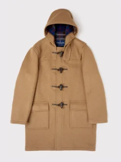 Camel Classic Duffle Coat -Xmas Festival Shop Mens Camel Beige Classic Duffle Coat MJ98 Front 64422.1696589581