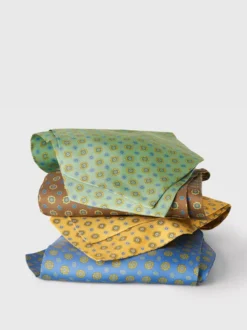 Rust Silk Foulard Cravat -Xmas Festival Shop Mens Foulard Silk Cravat Stack ME188 81819.1697643675