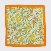 William Morris Patterned Gold Fruit Pocket Square