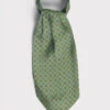 Green Silk Foulard Cravat