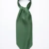 Green Plain Silk Cravat