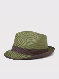 Green Snap Brim Summer Trilby