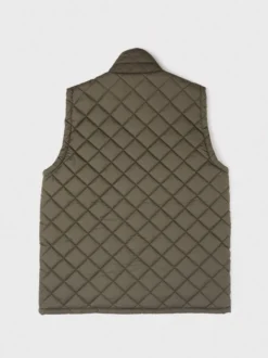 Green Vedoneire Quilted Gilet -Xmas Festival Shop Mens Green Vedoneire Quilted Gilet MJ100 Back 76124.1692180516