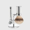 MÜHLE Chrome Silvertip Badger & Safety Razor Shaving Set