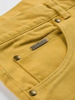 Mustard Drill Jeans 8 Mustard Drill Jeans -Xmas Festival Shop Mens Mustard Yellow Drill Jeans MT18 Rivet 46989.1680617304