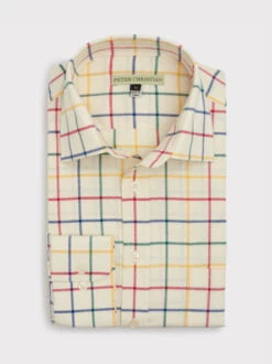 Navy Big Check Tattersall Shirt