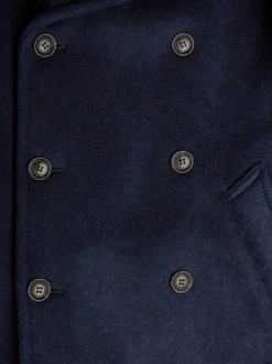 Armor-Lux Navy Portside Peacoat -Xmas Festival Shop Mens Navy Peacoat Coat MJ97 Buttons 69778.1698333951