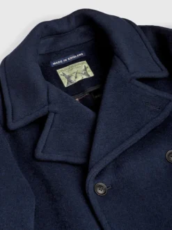 Armor-Lux Navy Portside Peacoat -Xmas Festival Shop Mens Navy Peacoat Coat MJ97 Collar 92082.1698333951
