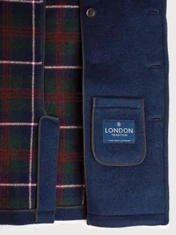 Armor-Lux Navy Portside Peacoat -Xmas Festival Shop Mens Navy Peacoat Coat MJ97 Lining 98259.1698333951