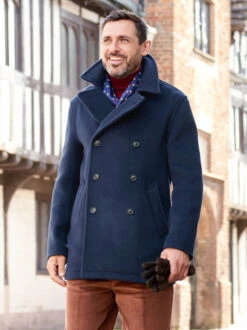 Armor-Lux Navy Portside Peacoat