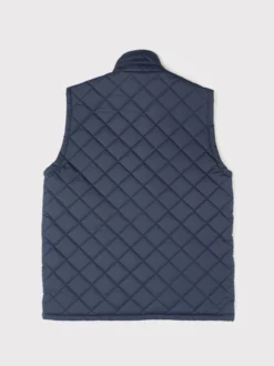 Navy Vedoneire Quilted Gilet -Xmas Festival Shop Mens Navy Vedoneire Quilted Gilet MJ100 Back 96981.1692180669