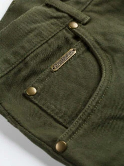 Pine Drill Jeans -Xmas Festival Shop Mens Pine Green Drill Jeans MT18 Rivet 19637.1680615768