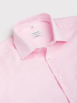 Seidensticker Pink Long Sleeve Non-Iron Shirt -Xmas Festival Shop Mens Pink Long Sleeve Non Iron Seidensticker Shirt MS226 Collar 76512.1691495814