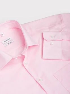 Seidensticker Pink Long Sleeve Non-Iron Shirt -Xmas Festival Shop Mens Pink Long Sleeve Non Iron Seidensticker Shirt MS226 Cuff 43909.1691495814